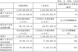 妙可蓝多1-9月营收增长 61.92%，主要原因是……